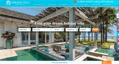 Desktop Screenshot of holidayvillaretreats.com